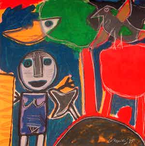 Corneille - La fille en bleu verkocht voor € 345!