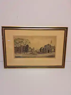 Marius Janssen - Rotterdam, Galerij Haagsche veer en Delftsche poort verkauft für € 50!