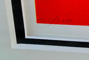 Herman Brood - grote ingelijste zeefdruk: Metro lovers (prachtige lijst!) kopen? Bied vanaf 695!