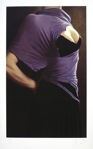 Willi Kissmer - Kleurengiclee LADY IN PURPLE Handgesigneerd. kopen? Bied vanaf 75!