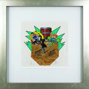 Rob Scholte - Collage, Pop-Up - Ingelijst + boek Pop & Artvertising verkocht voor € 1!