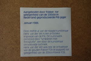 Henk van der Vet - F16 voor Fokker kopen? Bied vanaf 19!