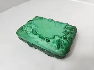 Curt Schlevogt - Ingrid Heinrich Hoffmann Malachiet glazen doos met deksel kopen? Bied vanaf 50!