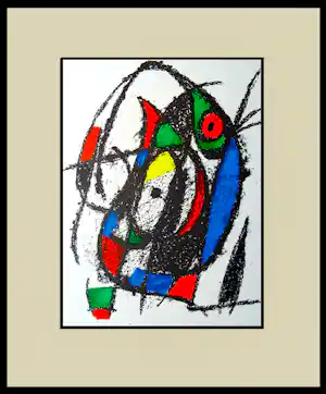 Joan Miro - La Sauterelle - 1975 - Litografía original IV (band II) -ref. Mourlot 1039 vendu pour 129€ !
