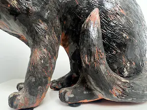 Tine Goudriaan-van Waning - Keramiek sculptuur | 'Poes' kopen? Bied vanaf 1!