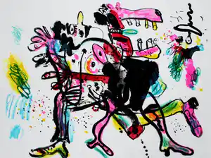 Anton Martineau - Litho: Tango - 1998 verkocht voor € 75!