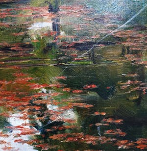 Albert Mulder - Brug over gebtroubleerd water , olieverf op doek (mooi ingelijst) kopen? Bied vanaf 1!