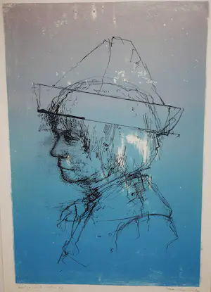 Dirkje Kuik - Haanstra studie - kleurenlitho oplage 2/5 - ingelijst kopen? Bied vanaf 150!