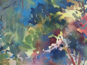 Klaas Pijlman - Aquarel , “Bos” – gesigneerd & ingelijst – Groot - 1965 kopen? Bied vanaf 75!