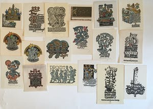 Niet of onleesbaar gesigneerd - 103 st., inclusief 12 dubbele, klein grafiek uit Duitsland en Oostenrijk 20e eeu kopen? Bied vanaf 1!