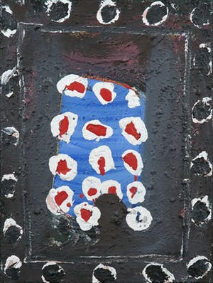 Guillaume Lo-A-Njoe - Gemengde techniek op doek, Abstracte compositie kopen? Bied vanaf 100!