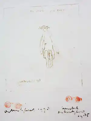 Anton Heyboer - Ets: 'Geweten' - 1978 verkocht voor € 125!