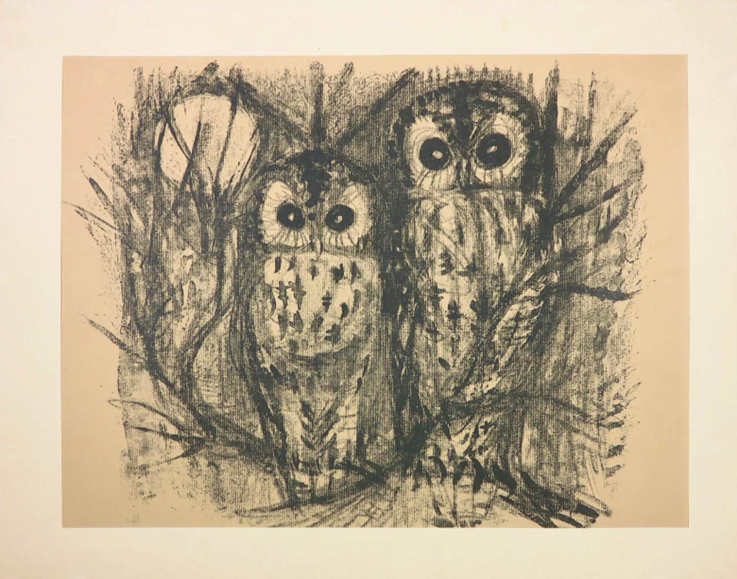 Hans Fischer - Das Eulenpaar (Zwei Eulen) kopen? Bied vanaf 35!