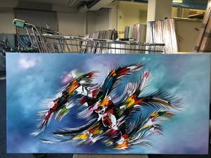 Gena - Abstract Blue kopen? Bied vanaf 300!