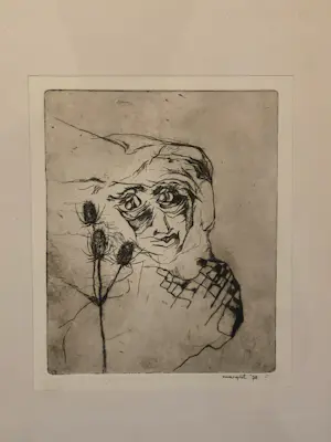 Margriet Westervaarder - Vier koppen / kop met bloemen kopen? Bied vanaf 25!