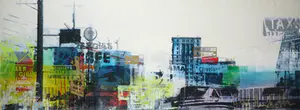 George Heidweiller - Zeefdruk, Cityscape - Ingelijst (Zeer groot) kopen? Bied vanaf 250!
