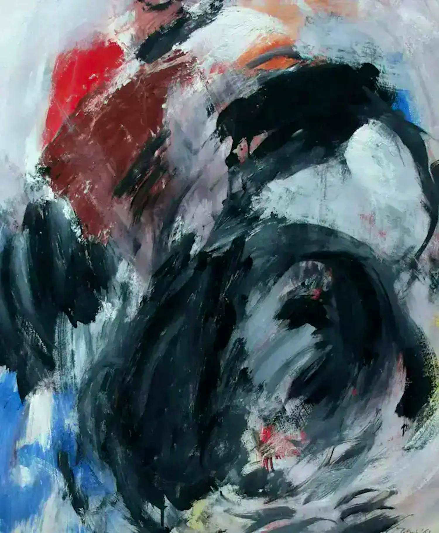 Buy Eugène Brands - ingelijste grote gouache - 1963 (nieuwe lijst!)? Bid from 1999!