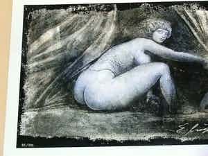 Ernst Fuchs - " Vorhang auf " - Giclée op linnen 2012 - handgesigneerd - 0plage 300 verkocht voor € 99!