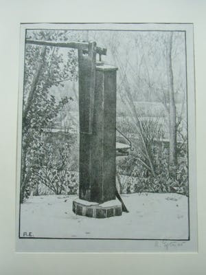 Anna Egter van Wissekerke - WATERPOMP IN BESNEEUWD LANDSCHAP kopen? Bied vanaf 30!
