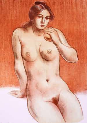 Enric Adsera Riba - litho: naakt: Concepcion - 1996 verkocht voor € 50!