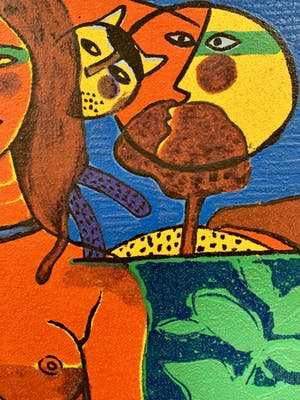 Corneille - TERRAGRAVURE - La Femme de la Bible - gesigneerd kopen? Bied vanaf 790!