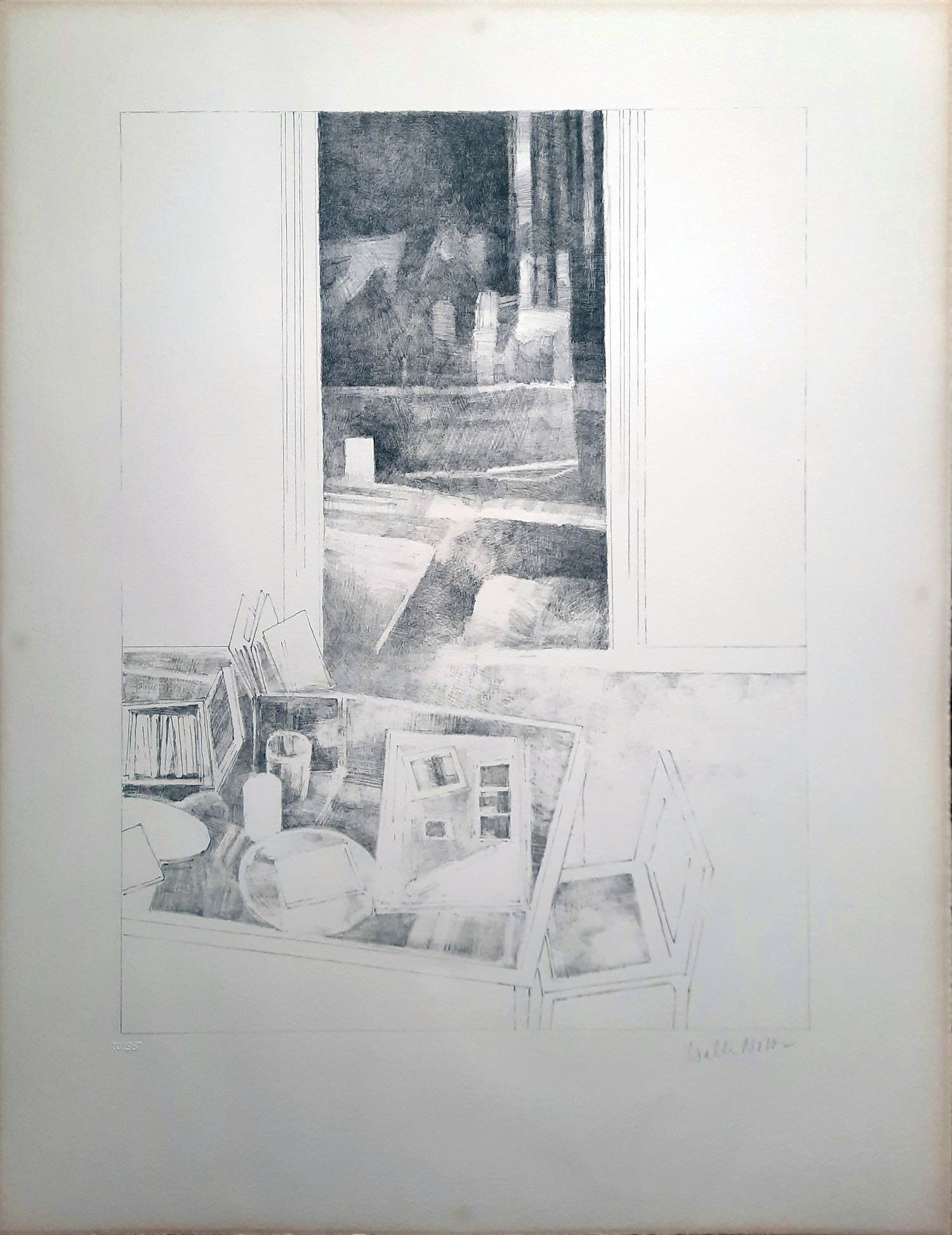 Buy Walter Nobbe - steendruk - De Werktafel - ingelijst - 25611? Bid from 55!