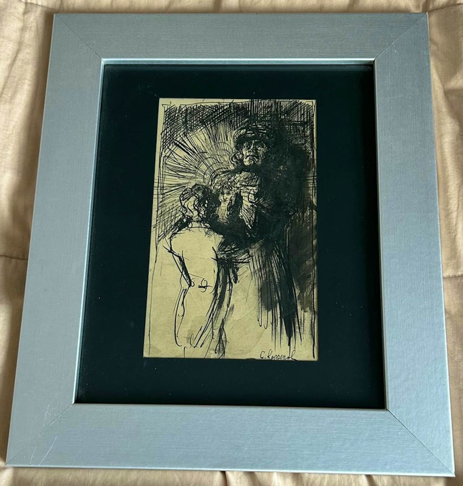 Cornelis Koppenol - Pentekening kopen? Bied vanaf 40!