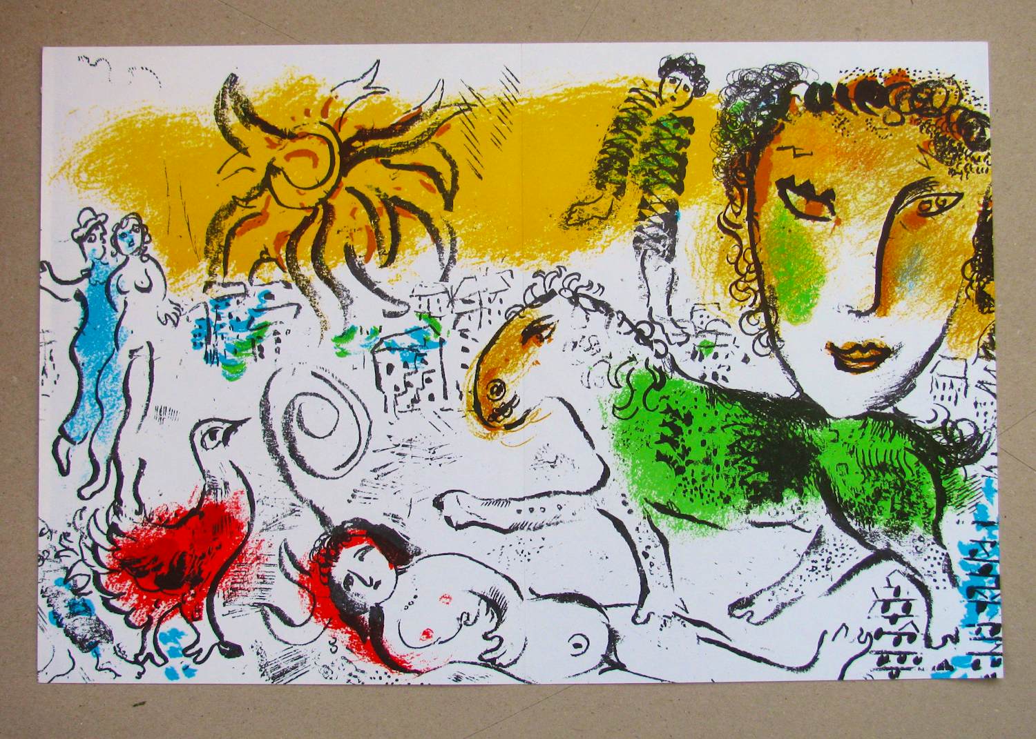 Marc Chagall - CHEVAL VERT 1973 kaufen? Bieten Sie von 200!