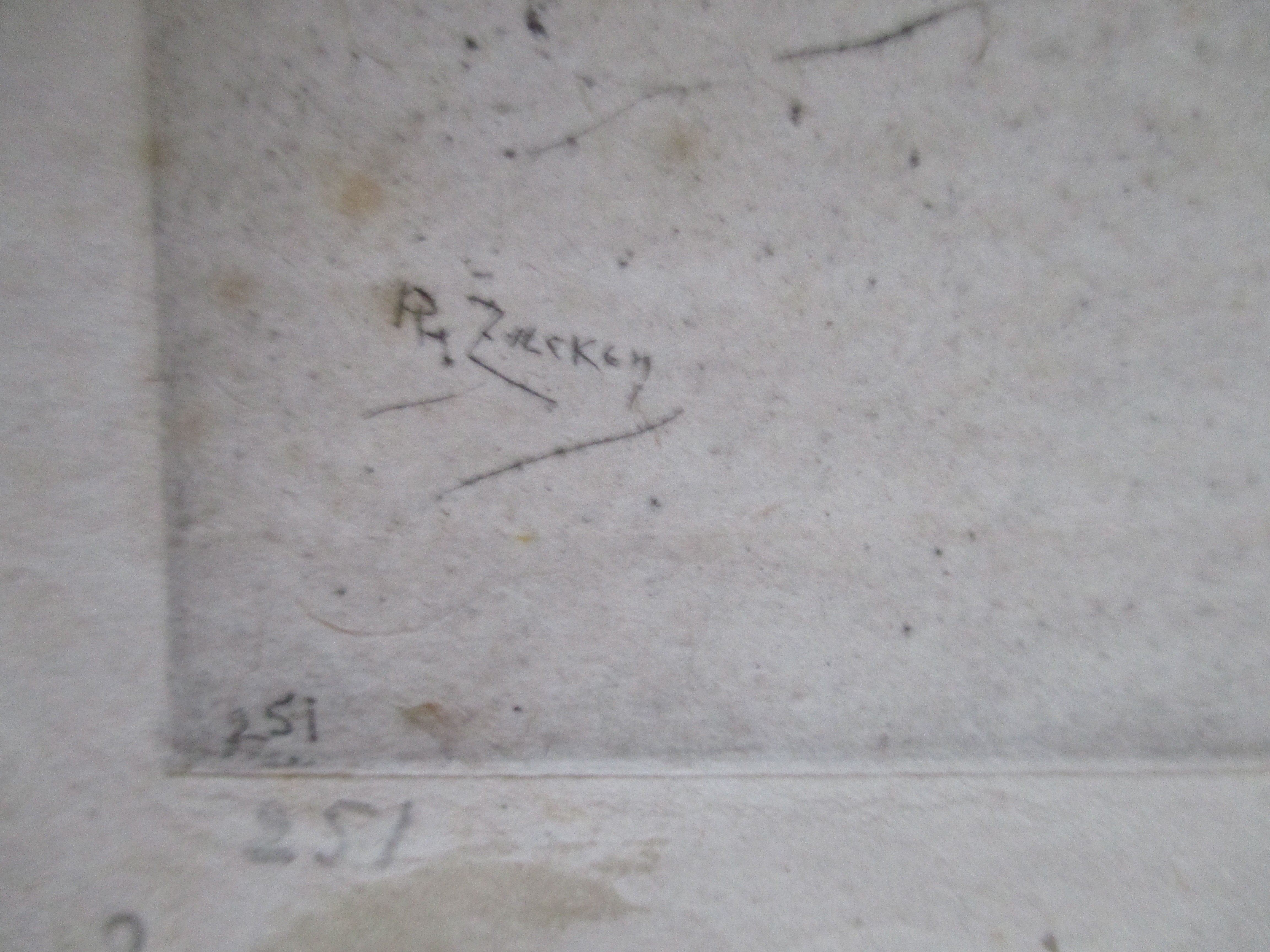 Philip Zilcken - Ets landschap met molen kopen? Bied vanaf 1!