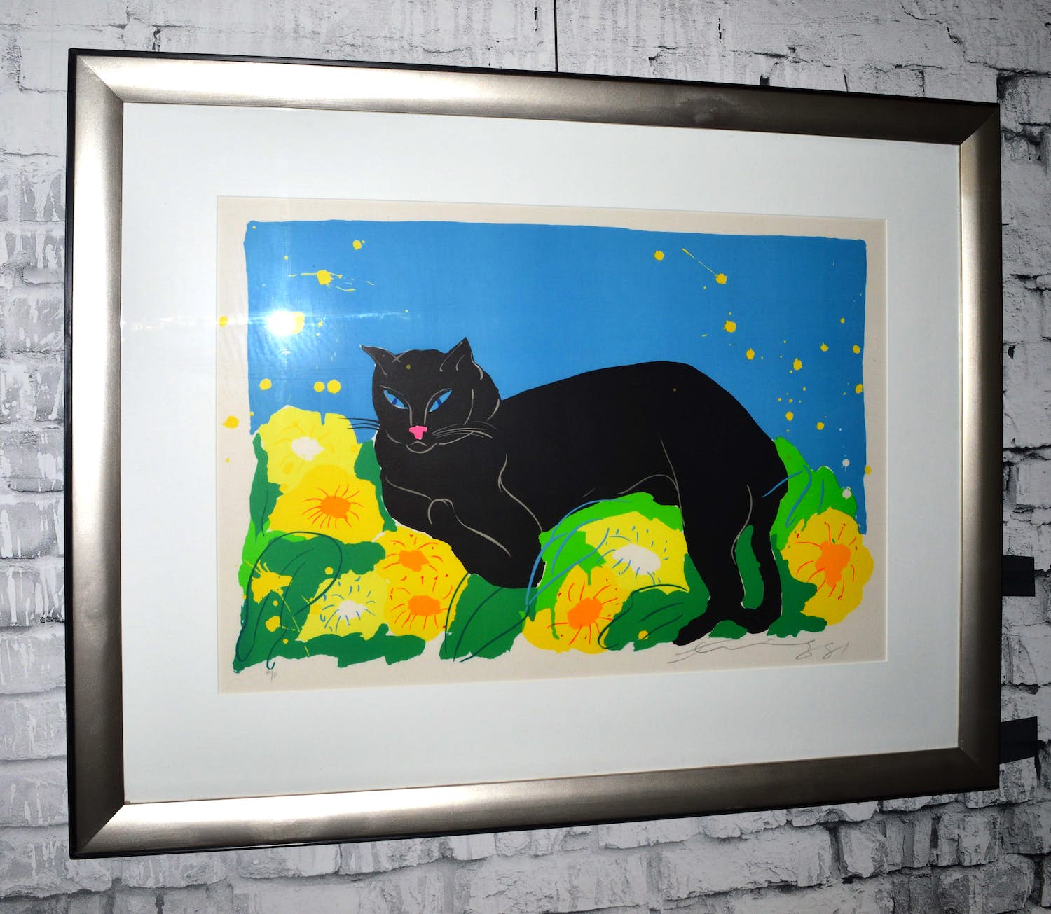 Walasse Ting - Black Cat verkocht voor € 275!