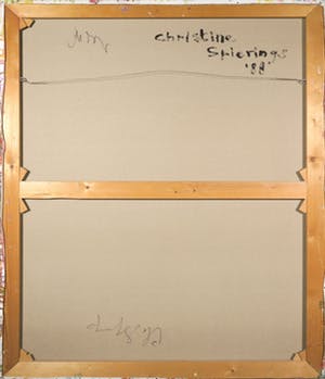 Christine Spierings - Olieverf op doek, Z.t. Abstracte vorm (Groot) kopen? Bied vanaf 1!