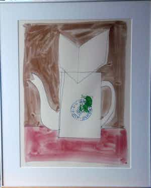 Klaas Gubbels - Grote zeefdruk (fantastisch gelijst) verkocht voor € 399!