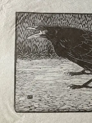 Jan Mankes - Houtsnede Zwarte Kraai - Gesigneerd - 1918 kopen? Bied vanaf 395!