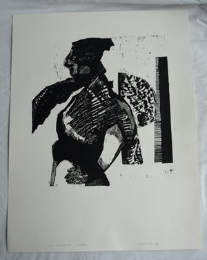 Manuel Kurpershoek - Zeefdruk , Een onbekende – gesigneerd – Gelderse Grafiekmap 1989 kopen? Bied vanaf 20!