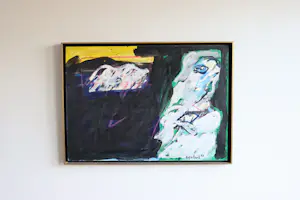 Jan Sierhuis - composition with two figures kopen? Bied vanaf 600!