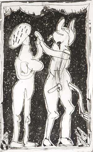 Lucebert - Ets, Wat het nietige niet mist verkocht voor € 1!