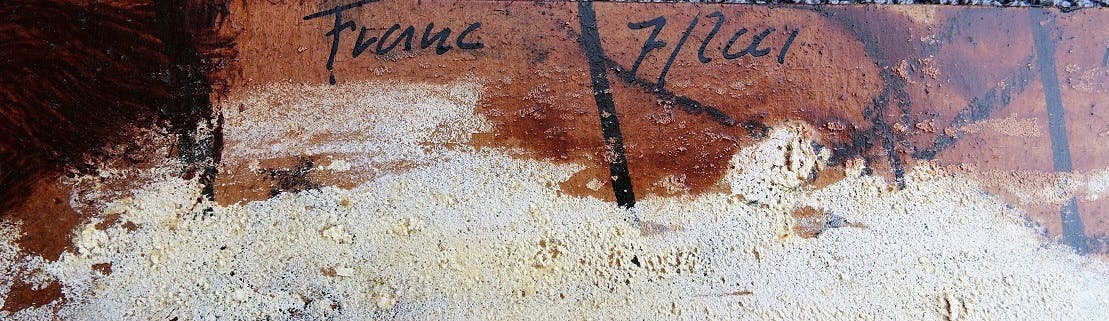 Niet of onleesbaar gesigneerd - eerste prent: titel faces tweede prent: brown skin. Gesigneerd "FRANC" kopen? Bied vanaf 1!