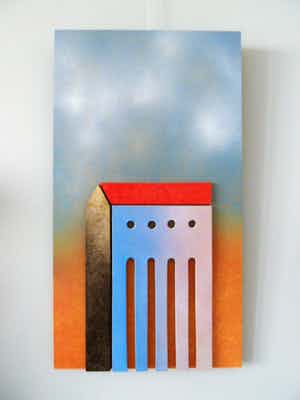 Niet of onleesbaar gesigneerd - Mediterraans wandobject verkocht voor € 1!