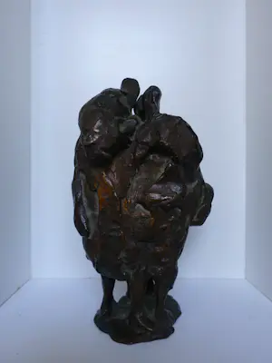 Peter Erftemeijer - "de Ontmoeting" in brons. kopen? Bied vanaf 400!