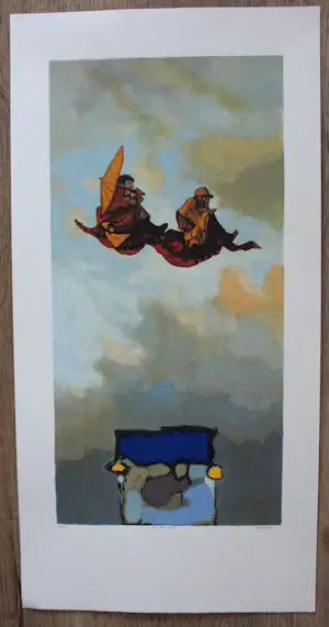 Hans Leyerzapf - Zeefdruk: Ver van huis kopen? Bied vanaf 175!