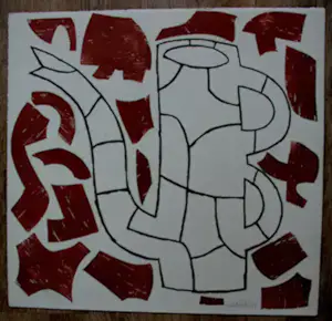 Buy Klaas Gubbels - Grote zeefdruk: kan - 2004? Bid from 650!