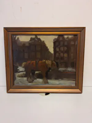 Gert Stegeman - Stadsgezicht met paarden kaufen? Bieten Sie von 150!