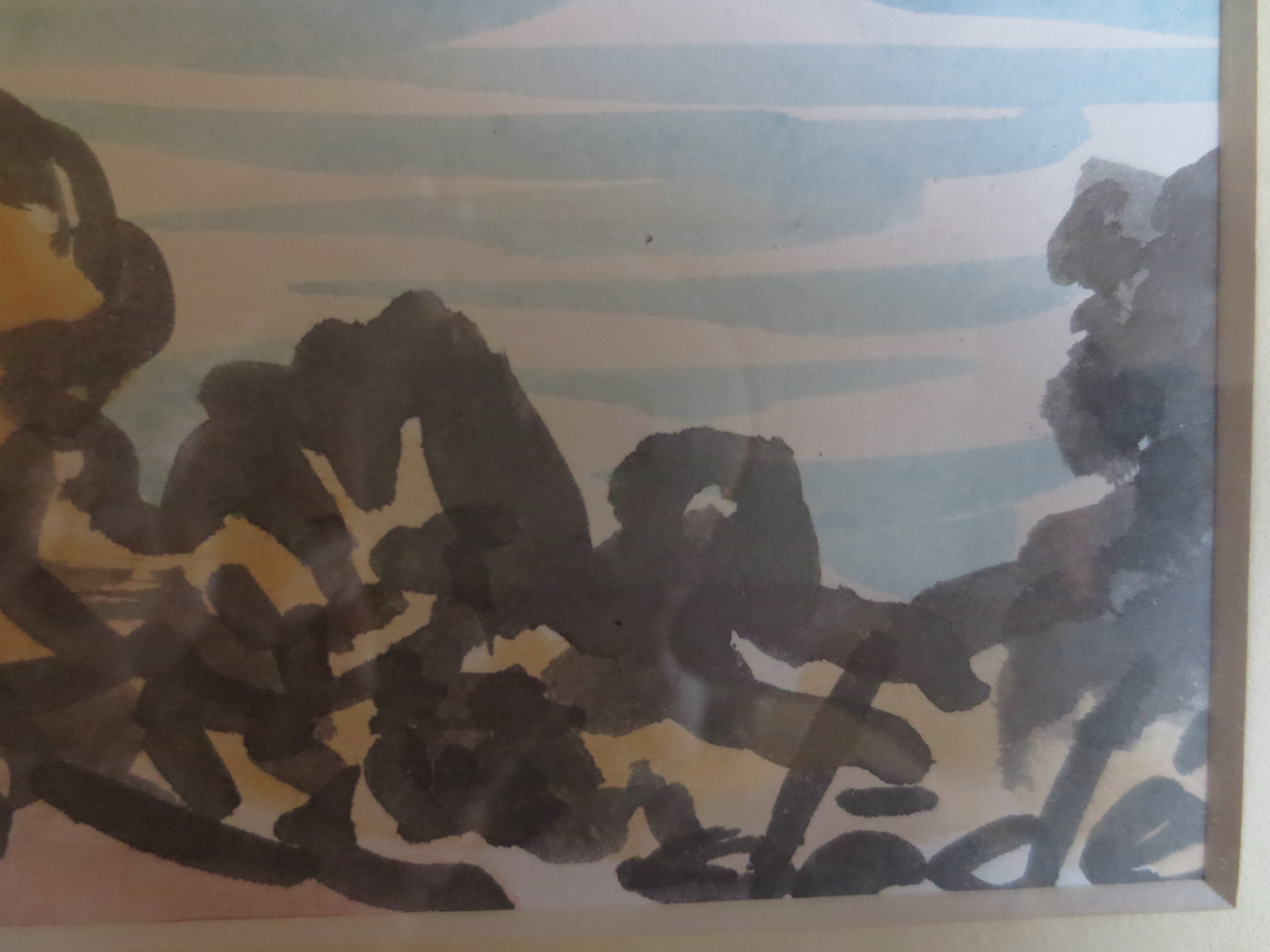 Niet of onleesbaar gesigneerd - Indonesie-Kustgezicht. kopen? Bied vanaf 1!