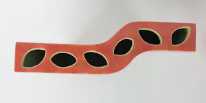 Ines de Booy - Twee kleurrijke keramieken vazen met golfende vorm kopen? Bied vanaf 60!