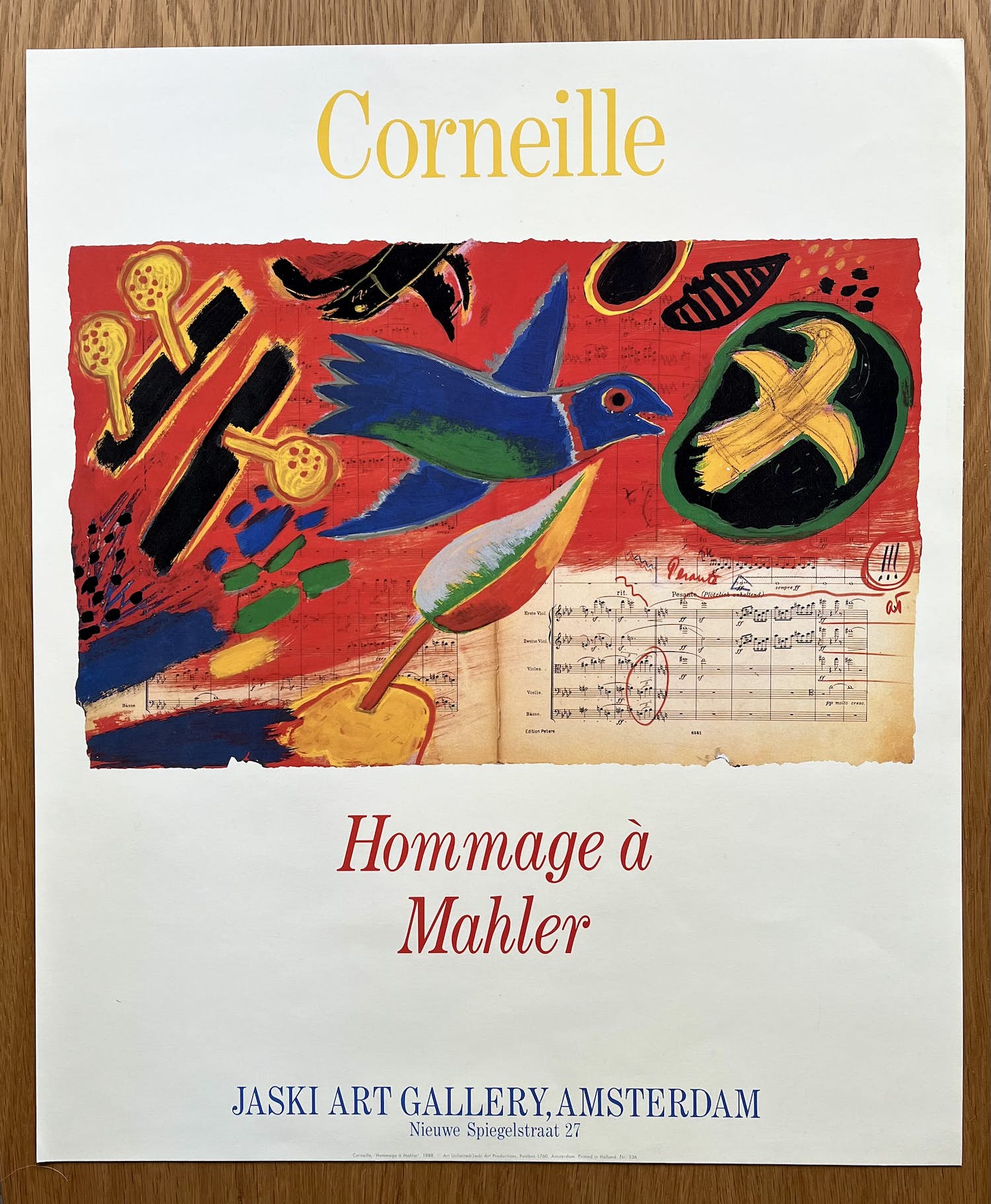 Corneille - "Hommage a Mahler" - Jaski art - 1988 kopen? Bied vanaf 1!