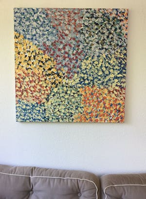 John Foppen - Milles + 1 fleurs (2017) | kleurrijk schilderij, olie- en acrylverf kopen? Bied vanaf 125!