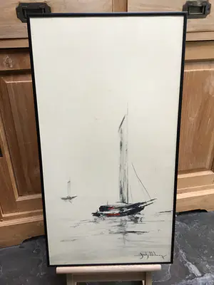 Niet of onleesbaar gesigneerd - Zeilboot. kopen? Bied vanaf 1!