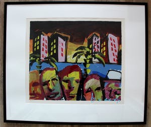 Herman Brood - ingelijste grote zeefdruk: Family Affair - 1994 kopen? Bied vanaf 399!