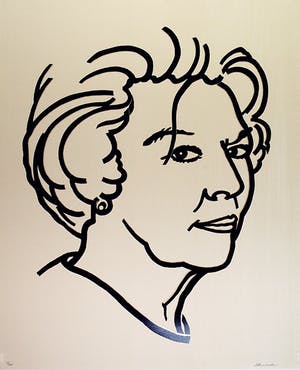 Jeroen Henneman - Koningin Beatrix, gesigneerde zeefdruk in 5 drukgangen, 2001 kopen? Bied vanaf 140!
