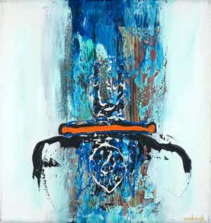 Hans Vanhorck - Olieverf op doek, Abstract image verkocht voor € 1!